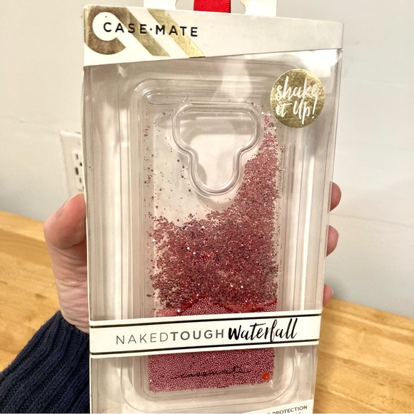LG G6 Phone Case Pink Sparkle Waterfall Case-Mate New Old Stock - Picture 2 of 11